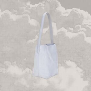 8 OTHER REASONS Nicole Bucket Bag Faux Suede Light blue